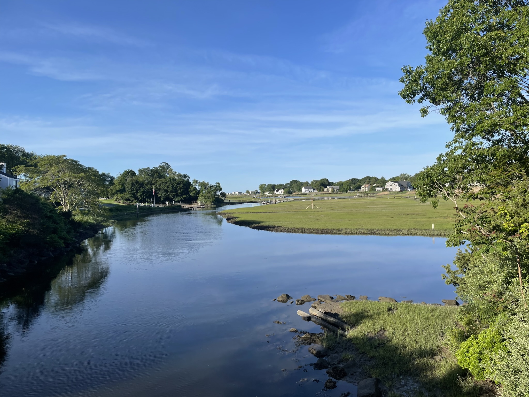 Peaceful image of a tidal creek